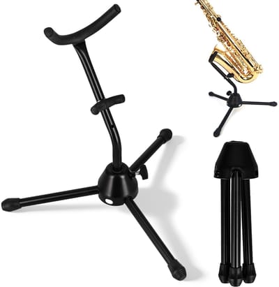 Allecto - Alto Saxofoon Stand - Vouwbare Steun voor Alto Saxofoon - Stabiel en Draagbaar - Ideaal voor Optredens - Verstelbare Hoogte - Geschikt vo...