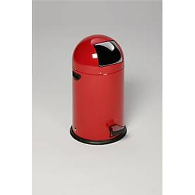 VAR afvalemmerstandaard, 22 l, met voetpedaal, rood, 5,4 kg, metalen handvat, stalen binnenemmer