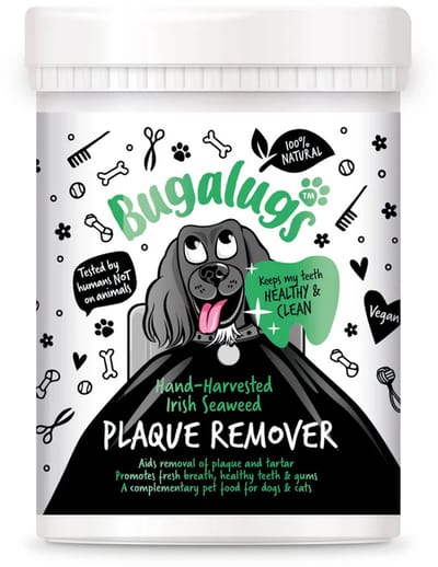Bugalugs Plaque Remover - Tandplakverwijderaar voor Honden & Katten – 200g Pot met Maatschepje – Natuurlijk Gebitsverzorging Poeder