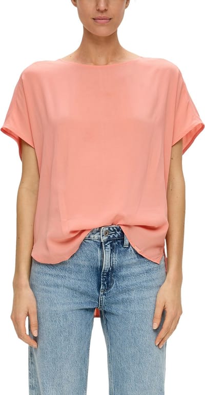 Qs Women-Bloes--2108 ORANGE-Maat 34