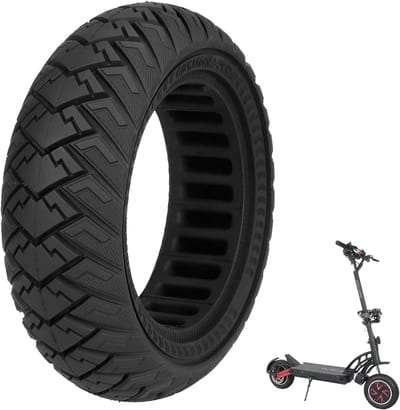 SnelShoppen - 10 x 2.7-6.5 Vervangingsbanden voor Elektrische Scooter, Massieve Rubberbanden, Slijtvast, Lekvrij, Anti-slip, Geschikt voor Off-Road Ge