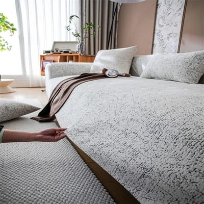 Moderne Bank Kussen Mat, Bank Beschermhoezen, Dikke Stoel Handdoek, Woondecoratie Zachte Chenille Bankhoes voor Woonkamer 70x70cm