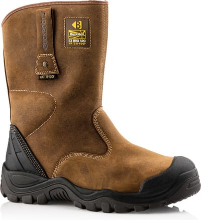 Stoere waterdichte werklaarzen | merk BuckBootz | model Buckshot BSH010 | S3