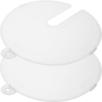 2-delige spatscherm set, mengkom met anti-spat deksel, veilig voor voedsel, ideaal voor keukenmixers en eieren, praktische keukenhulp voor elke kookliefhebber