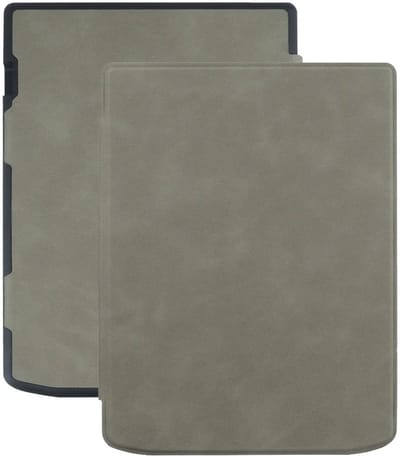 E-Reader Hoes Geschikt voor PocketBook InkPad 4 | Book Case met Sleep/Wake Functie | Kunstlederen Beschermhoes | Grijs
