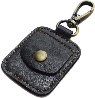 Draagbare Sieradenbox met Sleutelhanger, Ideaal voor Reizen, Opslag van Kettingen en Accessoires (Zwart)