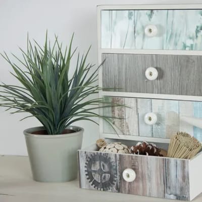 Transform Zelfklevende Decoratiefolie - Beachwood Grijs/blauw - 67,5 X 200 Cm