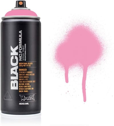 Spuitverf Lak - Aerosol Verf - Snel Klussen - Hoge Dekking Mat - 400 ml - Zwart Roze