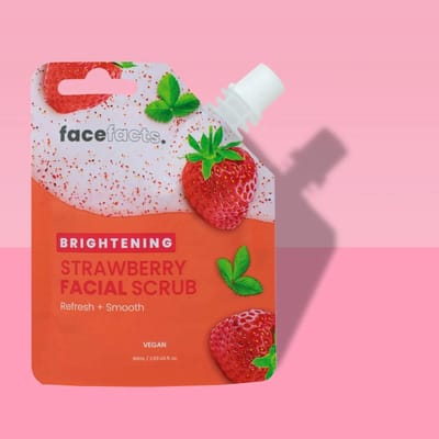 Face Facts | Brightening Strawberry Facial Scrub - 60ml - Vegan