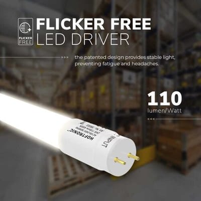 HOFTRONIC LED TL armatuur 150cm - T8 (G13) - 24 Watt 2640 lumen (110lm/W) - 4000K Neutraal wit(840) - Flikkervrij - IP20 Stofdicht