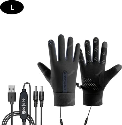 Bovista Winterhandschoen - Wanten - Gloves - Touchscreen Handschoenen - Handschoenen Winter - Zwart - Maat L