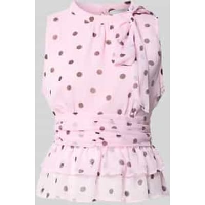 Blouse met opstaande kraag model 'Ansol'