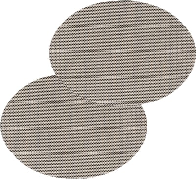 Secret De Gourmet Placemat Maoli - Set van 12x stuks - ovaal - zwart/beige - 48 x 35 cm - kunststof - onderlegger - Tafel onderleggers