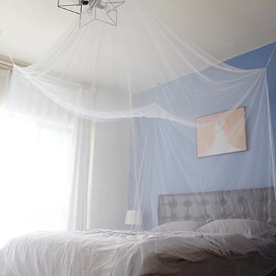 Grote Klamboe voor Tweepersoonsbedden - Insectennet met Eenvoudige Installatie en Effectieve Bescherming