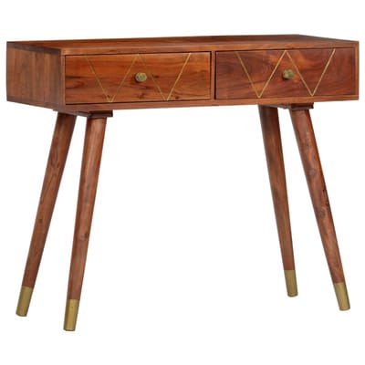 vidaXL - Wandtafel - 90x35x76 - cm - massief - acaciahout