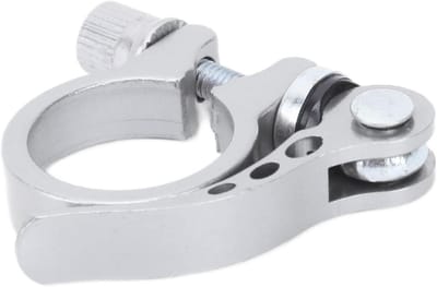 Fiets Zadelpenklem - Zadelklem Snelspanner - Fiets Zadel Verstellen - Lichtgewicht Aluminium - 3 cm - Zilver