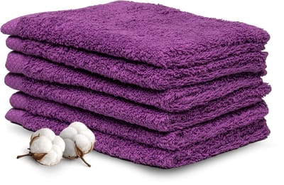 Miss Towels Hotelkwaliteit Gastendoekje Set - Paars - 6 stuks - Gastendoekjes - 100% katoen - 30x50cm - 550 gr/m2 - Made in Portugal