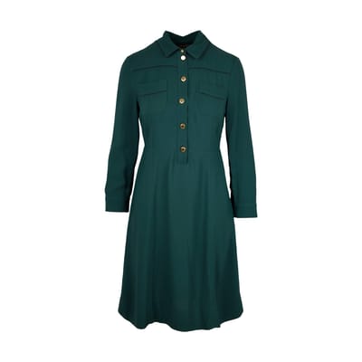 Louis Vuitton groene overhemdjurk - jaren '10