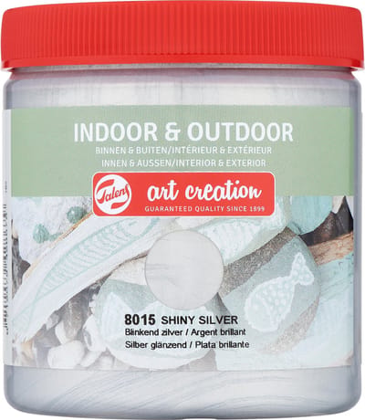 Talens Art Creation indoor & outdoor verf 250ml - Blinkend zilver