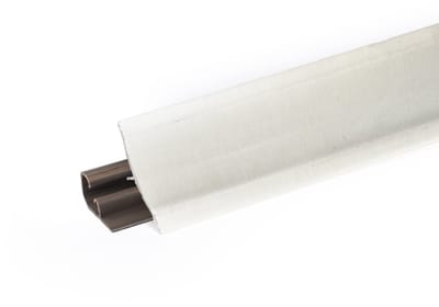 DQ-PP 3 m HOEKLIJST - Steen Wit - 23 x 23 mm - PVC - GRATIS schroeven - Keukenlijst Werkblad Afwerkingslijst Lijst Keuken Keukenafwerkingslijst Wandafwerkingslijst Tafelbladlijst