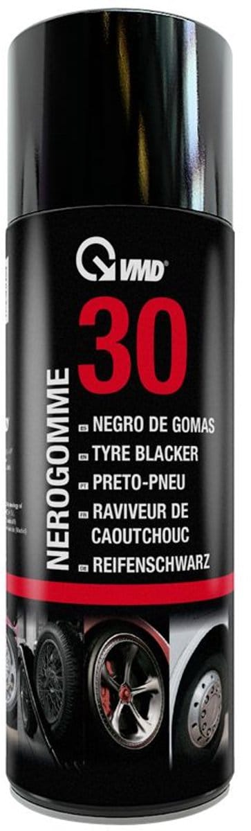 Bandenzwart- en Bumperglans Spray 400ml - Reiniging & Langdurige Glans voor Rubber Onderdelen | Voor Auto’s, Fietsen & Industriële Toepassing | VMD30 [17230]