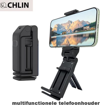 CL CHlIN® Multifunctionele telefoonhouder - Reis telefoonhouder - telefoonhouders auto - telefoonstandaard - telefoon standaard - telefoon statief - telefoonstatief- telefoon stabilisator