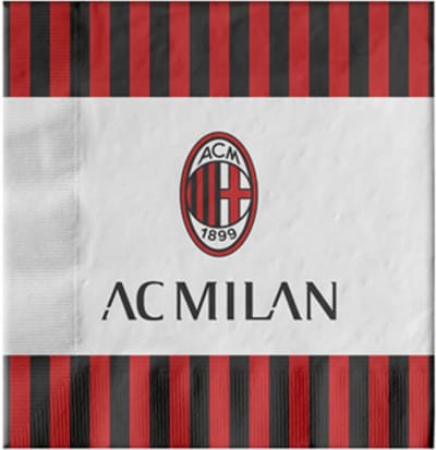 BIGIEMME SRL - 20 papieren AC Milan servetten