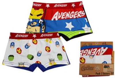 Avengers boxershort - organic cotton certified - 2 stuks - maat 2/3 jaar