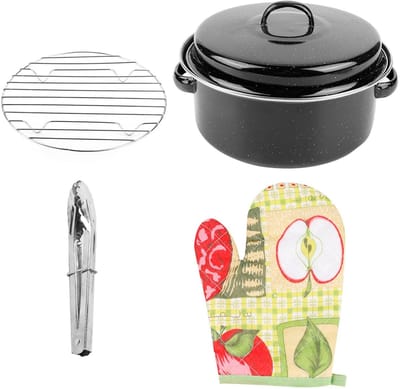 Dailygoody - Draagbare grillpot - Zoete aardappelvleesgrillpot - Met deksel voor thuisgebruik - Rond aanrechtfornuis - Kookmachine - Geschikt voo