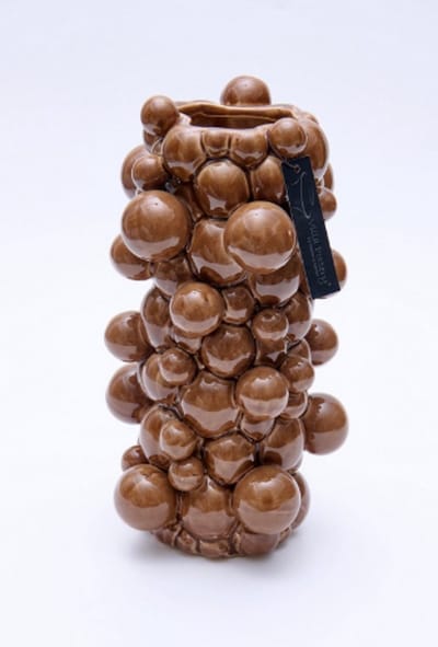 Vaas - Villa Pottery - Woondecoratie - Keramiek - Decoratie - Blub & Blub 2_1 Brown Dip