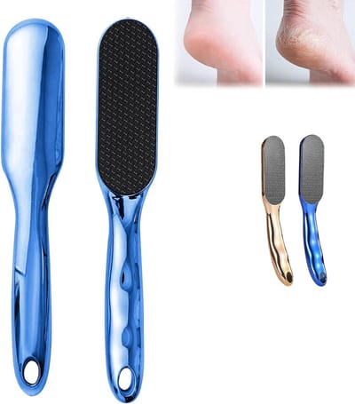 Voetvijl Glas - Huidverwijderaar Pedicure - Voeten Verzorgen - Nanotechnologie Glas - 23.9 cm - Blauw