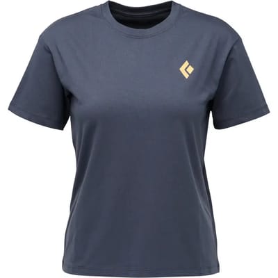 Black Diamond Heritage Badge T-shirt Met Korte Mouwen Grijs XS Vrouw