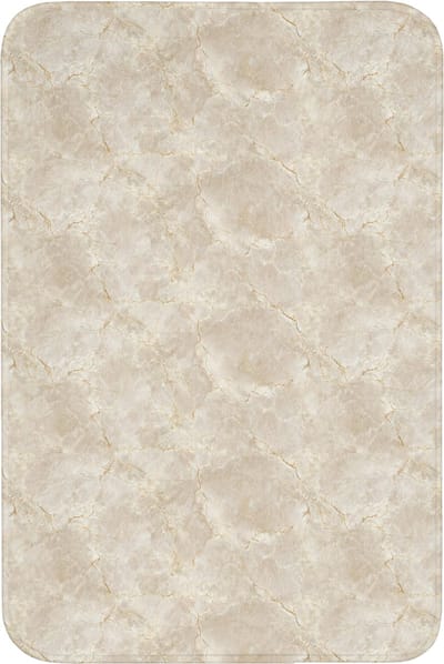 Badmat 60x90 cm - Antislip - Lichtbeige - Marmer - Aders - Badmatten voor badkamer - Badkamermat - Douchemat - Badkamer mat