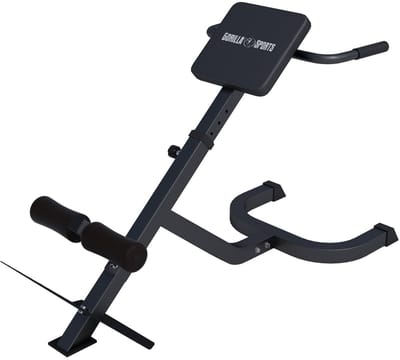Gorilla Sports Hyperextensie Bank - Rugtrainer - roman chair - Zwart