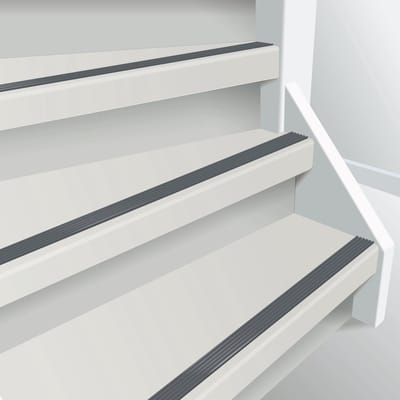 ​Anti slip trap strip zelfklevende tape - rol grijs - 5 meter​ - 2,8cm