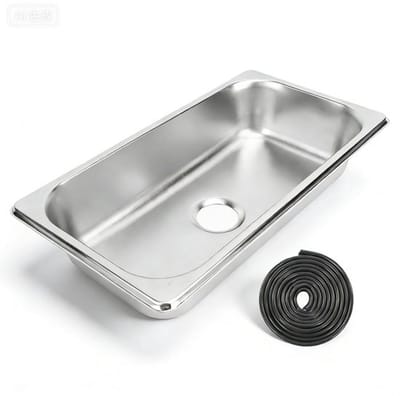 Allecto - Stainless Steel Keukensink 12.8x6.93x2.56 inch - Onderbouw