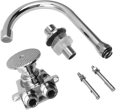 NTH products- Voelpedaal Voetbediening - Keukenkraan - Duurzaam Koper - Snelle Waterontlading - Flexibele Slang - Touchless Design