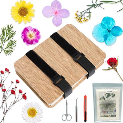 Houten Bloemenpers Set voor Volwassenen en Tieners, 6 Laags, 13 x 20 cm, DIY Botanische Kunst en Ambacht, Niet Vouwbaar, Creatieve Hobbyset