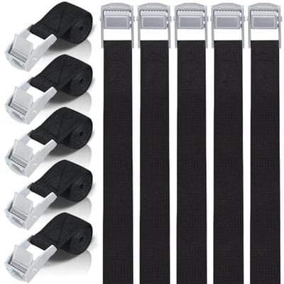 Korte Spanningsbanden met Ratel - 35 cm - 10 Stuks - Ideaal voor Auto, Fiets en Camping
