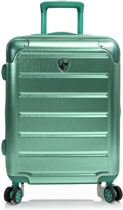 Heys Alumix 4 wielen Cabinewagen S 55 cm met uitbreidingsplooi - Harde bagage - TSA slot - midnight green
