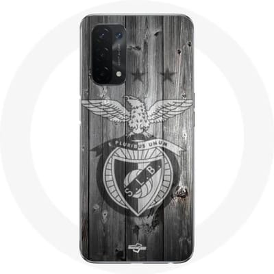 Oppo A54 5G hoesje slb benfica grijze achtergrond