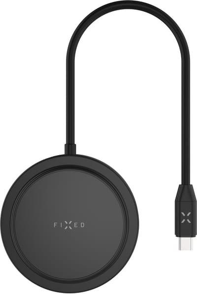 FIXED MagHUB 7-in-1 USB-C Hub met MagSafe Draadloze Oplader – 4K HDMI – 100W PD – SD/microSD – Space Gray