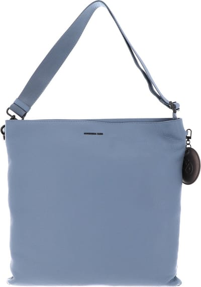 MANDARINA DUCK Leren Schoudertas Mellow Leather Crossover Bag Waterfall Blauw