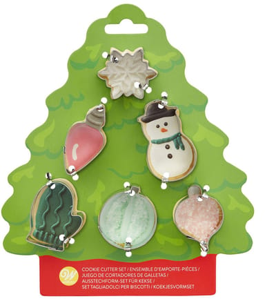 Wilton Koekjes Uitsteker - Kerstboom - Set/6 - Uitsteekvormpjes Kerst - Koekjes Vorm