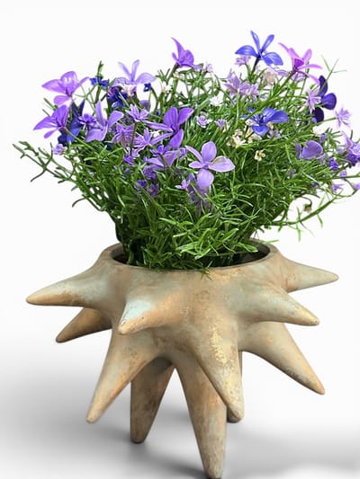Seta Fiori - Kunstplant - Vlijtig liesje in zeester pot - 25cm