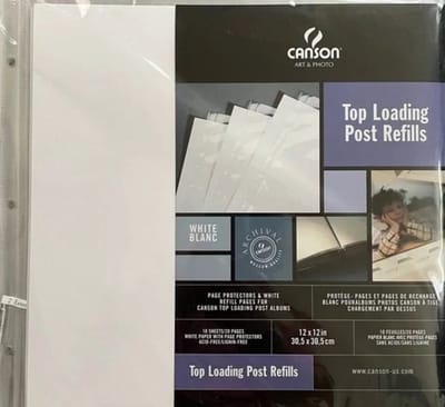 Canson - Top Loading Post Refills - navulling fotoalbum - ivoor