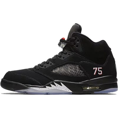 Paris Saint-Germain x Air Jordan 5 Retro Heren Sneakers Zwart Zwart-Rood AV9175-001 44.5 black