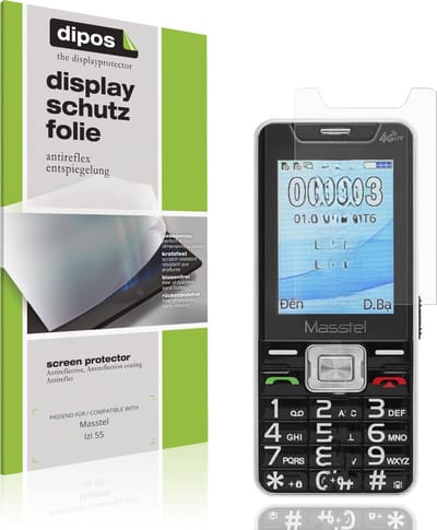 dipos – 4x Matte Beschermfolie geschikt voor Masstel Izi 55 | Krasbestendige & antireflecterende Screenprotector Ultra-Thin