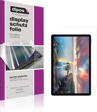 dipos – 2x Beschermfolie geschikt voor DOOGEE Tab A9 Pro | Krasbestendige & heldere Screenprotector Ultra-Thin