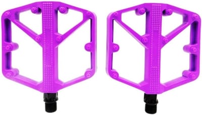 Fietspedalen Aluminium - Fietsaccessoires - Fietsen Verbeteren - Antislip Nylon - 15 x 13 cm - Paars